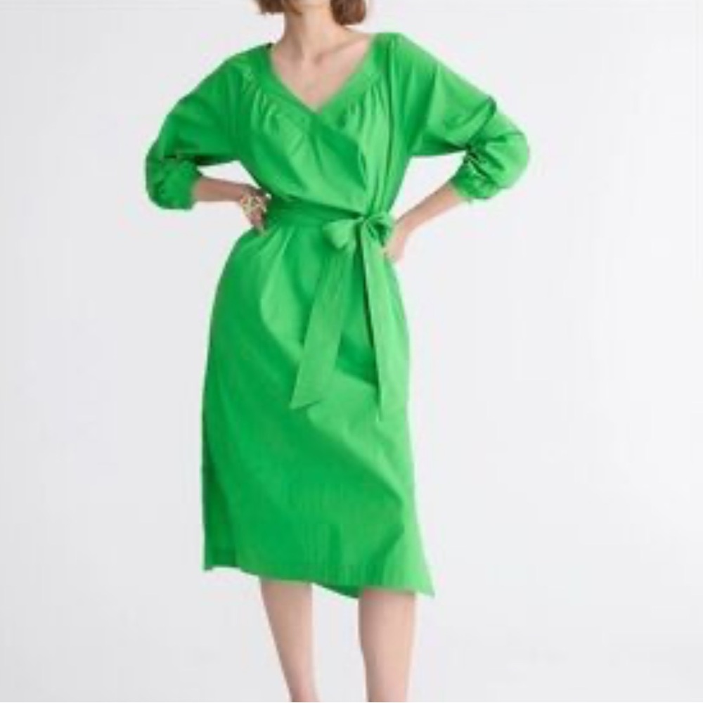 J. Crew Midi Cotton Poplin Dress, size XS
